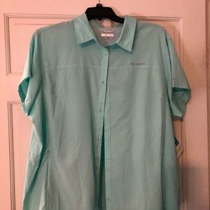 3X NWT SS Mint Green Omni Shade Columbia Shirt